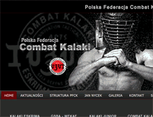 Tablet Screenshot of combatkalaki.pl
